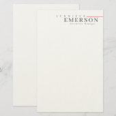 Papeterie Minimaliste moderne professionnel plain (Devant / Derrière)