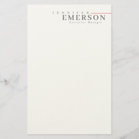 Papeterie Minimaliste moderne professionnel plain (Devant)
