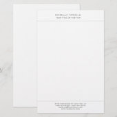Papeterie Minimaliste Moderne Professionnel Simple (Devant / Derrière)