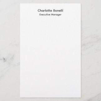 Papeterie Minimaliste Moderne Professionnel Simple