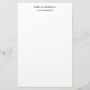 Papeterie Minimaliste Moderne Professionnel Simple
