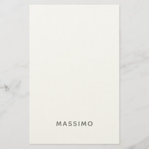 Papeterie Minimaliste Moderne Simple Ajoutez Votre Nom