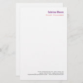 Papeterie Minimaliste Moderne Simple Professionnel (Devant / Derrière)