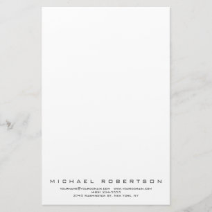 Papeterie Minimaliste Moderne Simple Professionnel
