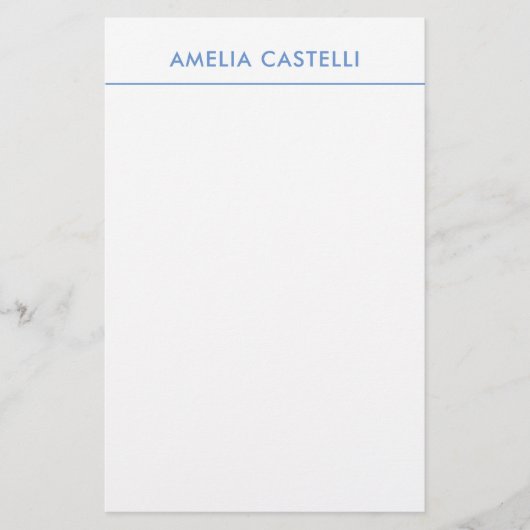 Papeterie Minimaliste professionnel bleu clair (Devant)