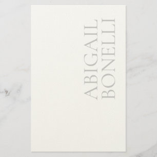 Papeterie Minimaliste professionnel moderne gras gris blanc
