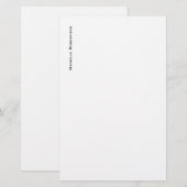 Papeterie Minimaliste Professionnel Moderne Simple (Devant / Derrière)