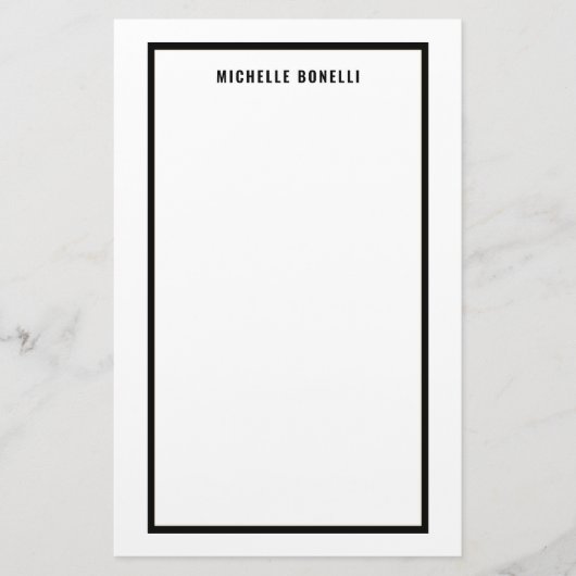 Papeterie Minimaliste Professionnel Simple (Devant)