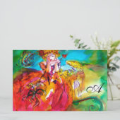 Papeterie MIRANDOLINA Masques de Carnaval vénitien Monogramm (Debout devant)