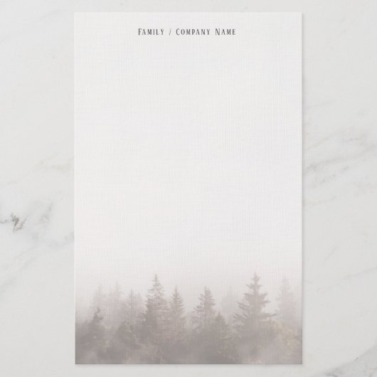 Papeterie Misty forest Personalized Stationery (Devant)