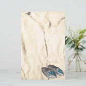 Papeterie Moccasins perlés Stationery amérindienne (Debout devant)