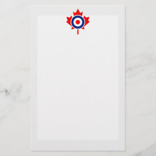 Papeterie Mod canadien CANADA de rondeau de feuille d'érabl