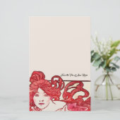 Papeterie Mode Art Nouveau Lady Mucha (Debout devant)