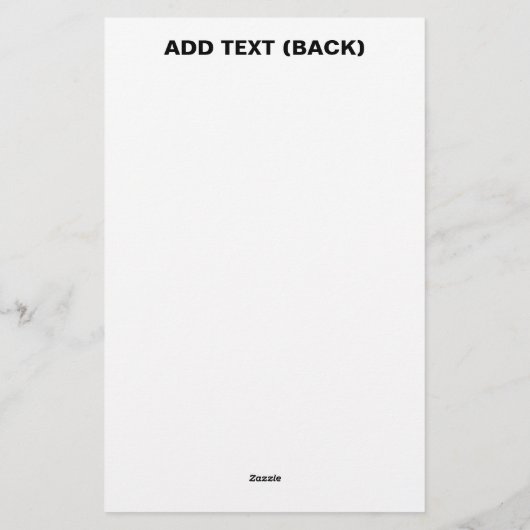 PAPETERIE MODÈLE DE TEXTE D'IMAGE BLANCHE SIMPLE ÉDITABLE MO (Dos)