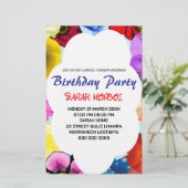 Papeterie Modèle d'invitation de mariage fleuri, Modifier (Debout devant)