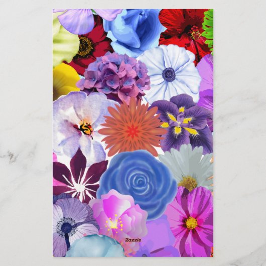 Papeterie Modèle d'invitation de mariage fleuri, Modifier (Dos)