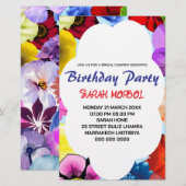 Papeterie Modèle d'invitation de mariage fleuri, Modifier (Devant / Derrière)