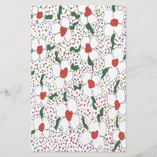 Papeterie Modèle floral classique (Devant)