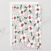 Papeterie Modèle floral classique (Devant / Derrière)