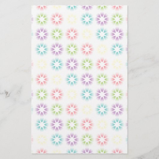 Papeterie Modèle floral coloré (Devant)