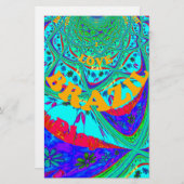 Papeterie Modèle floral dynamique : Hommage brésilien Manger (Devant / Derrière)