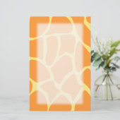 Papeterie Modèle orange et jaune lumineux d'impression de (Debout devant)