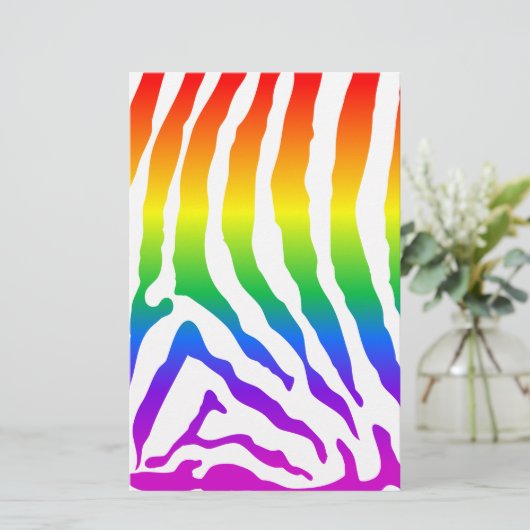 Papeterie Modèle Rainbow Zebra (Debout devant)