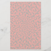 Papeterie Modèle rose de texture de léopard (Devant)