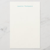 Papeterie Modern Elegant Plain Simple Professional Name (Devant)