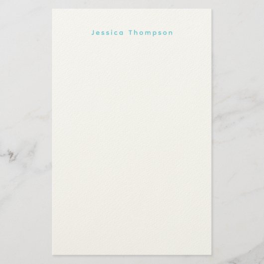 Papeterie Modern Elegant Plain Simple Professional Name (Devant)
