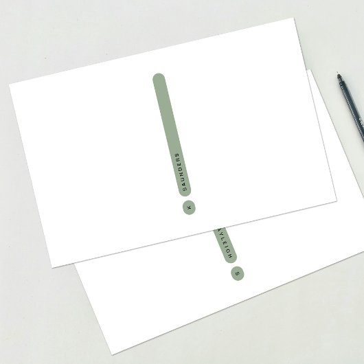 Papeterie Modern Personal Stationery | 2-Column