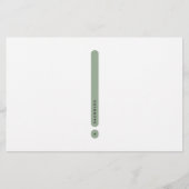 Papeterie Modern Personal Stationery | 2-Column (Devant)