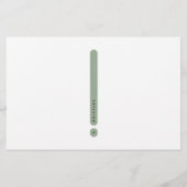 Papeterie Modern Personal Stationery | 2-Column (Dos)