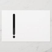 Papeterie Modern Personal Stationery | Side Margin (Devant)