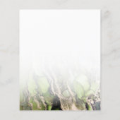 Papeterie moderne Abstrait Green Black Gold (Dos)