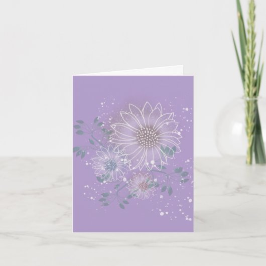 Papeterie moderne de cartes de notes botaniques vi (Devant)