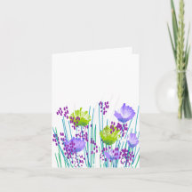 Papeterie moderne de cartes de notes botaniques vi