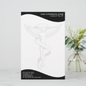 Papeterie moderne d'emblème de chiropractie de (Debout devant)