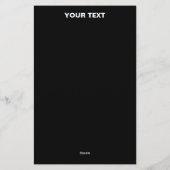 PAPETERIE MODERNE ET MODERNE PERSONNALISABLE NOIR VÉRIFIÉ (Dos)