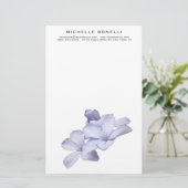 Papeterie Moderne Minimaliste Fleurs Féminin Professionnel (Debout devant)