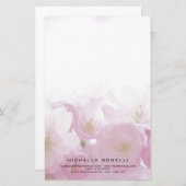 Papeterie Moderne Minimaliste Fleurs Féminin Professionnel (Devant / Derrière)