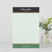 Papeterie Moderne minimaliste Grandes vertes noires (Debout devant)