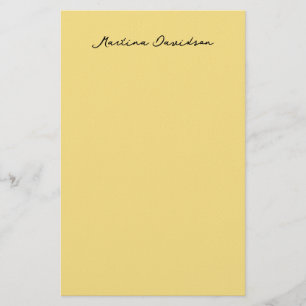 Papeterie Moderne Minimaliste Plain Jasmine Couleur Créer No