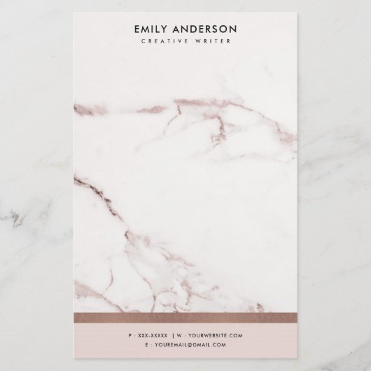 PAPETERIE MODERNE MODERNE TEXTURE EN MARBRE D'OR ROSE ROSE R (Devant)