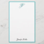 Papeterie Moderne simple de manuscrit de nom manuscrit de (Devant)