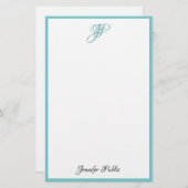 Papeterie Moderne simple de manuscrit de nom manuscrit de (Devant / Derrière)