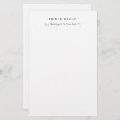 Papeterie Moderne simple minimaliste (Devant / Derrière)