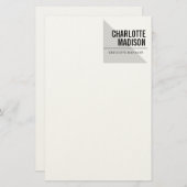 Papeterie Moderne Simple Tendance Minimaliste Simple (Devant / Derrière)