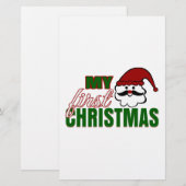 Papeterie Mon premier Noël (Devant / Derrière)