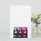 Papeterie Mona Lisa Rose vert violet (Debout devant)